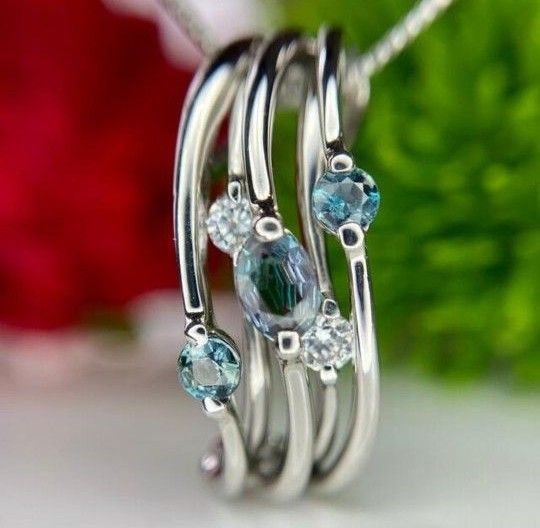 超特価美品』 天然非加熱アレキサンドライト ダイヤモンド 計0.97ct PT