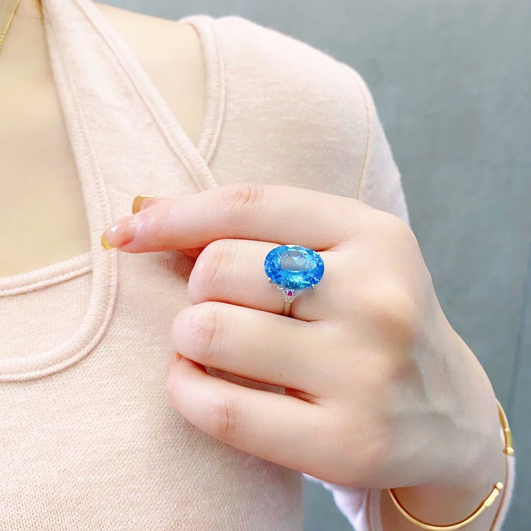 天然 トパーズ リング3.4g k18 | www.livusinc.com.br