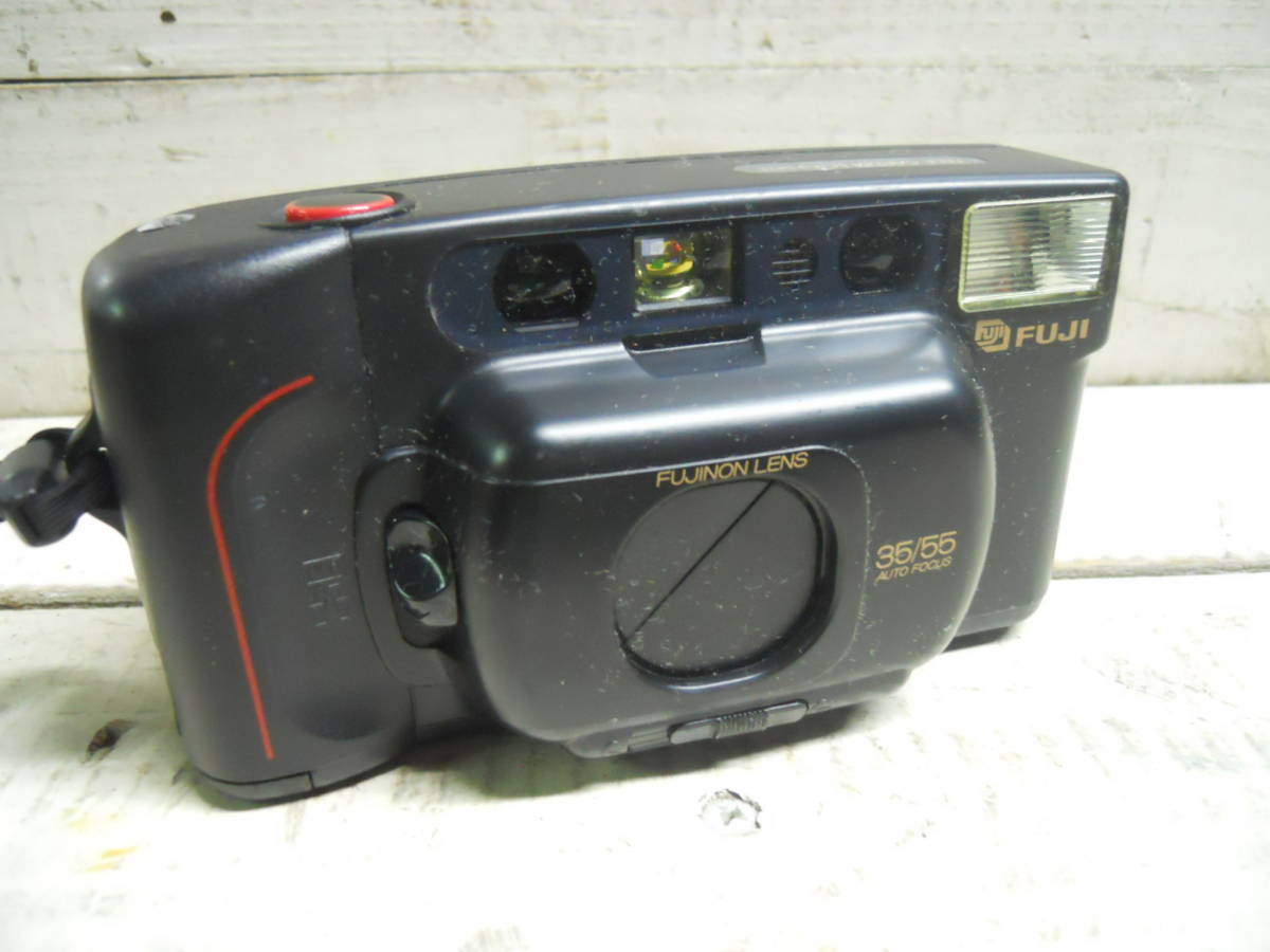 M9209 フィルムカメラ FUJI TELE CARDIA 160 DATE 現状 動作チェックなし 傷汚れあり ゆうパック60サイズ(0501)_画像1