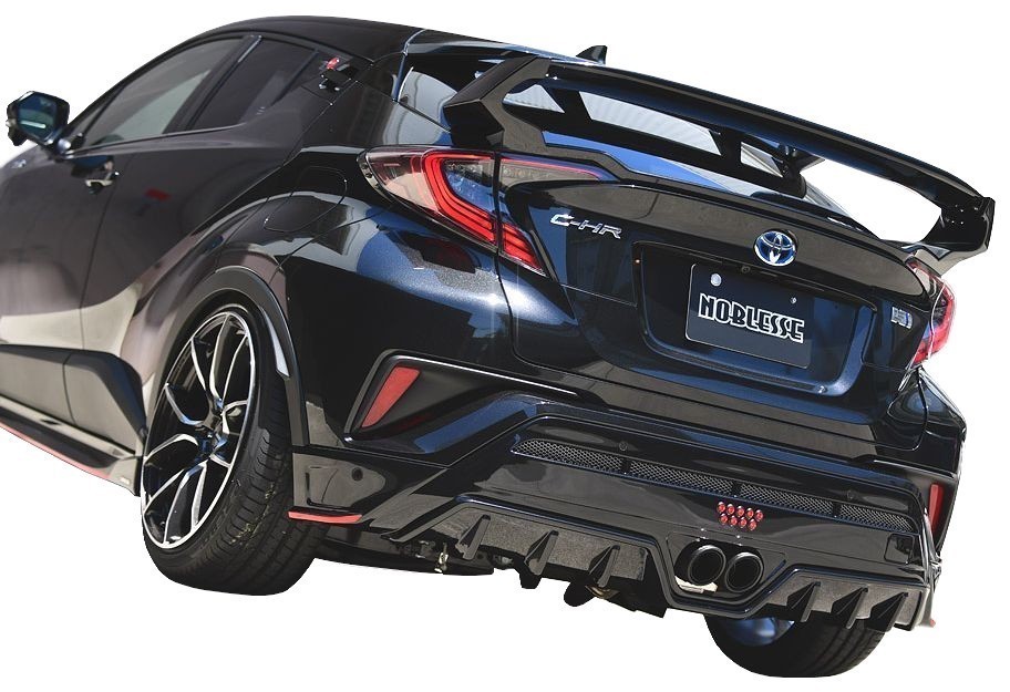 TOYOTA C-HR 前期 リア ウイング 角度可変式 FRP 未塗装 穴あけ不要 トヨタ CHR REAR WING DBA-NGX50 DAA-ZYX10 ターボ ハイブリッド_画像6