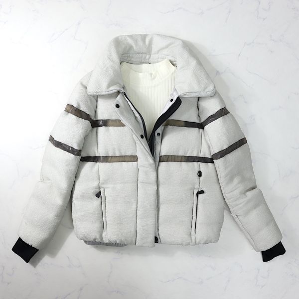 1円! モンクレール MONCLER NK-DA018 レディース ダウンジャケット ホワイト_画像2