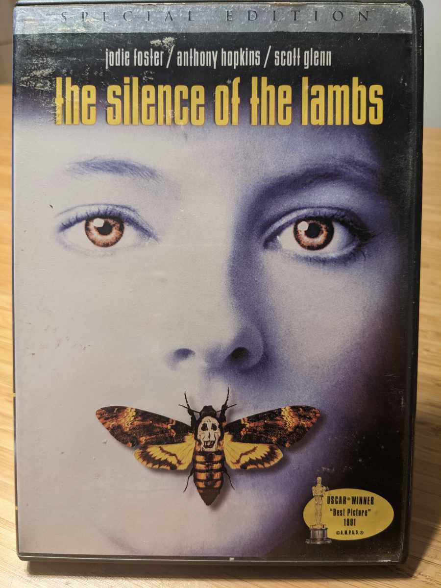 【海外版】羊たちの沈黙　The Silence of the Lambs　リージョンコード1　映画　洋画　DVD　インテリアにも_画像1