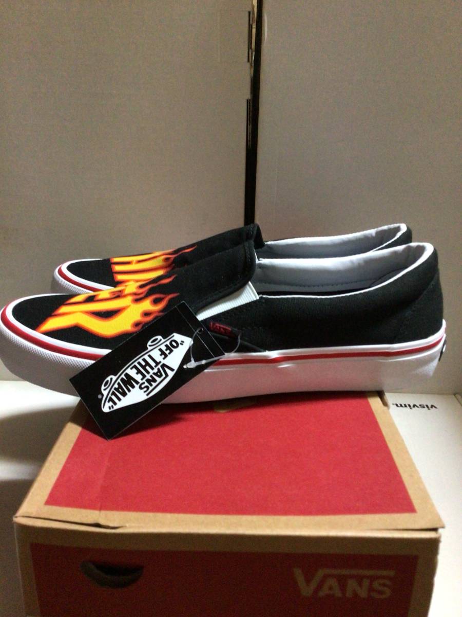 THRASHER×VANS SLIP-ON PRO us10.5 28.5cm 新品未使用品 箱付き デッドストック スラッシャー バンズ DEADSTOCK_画像2