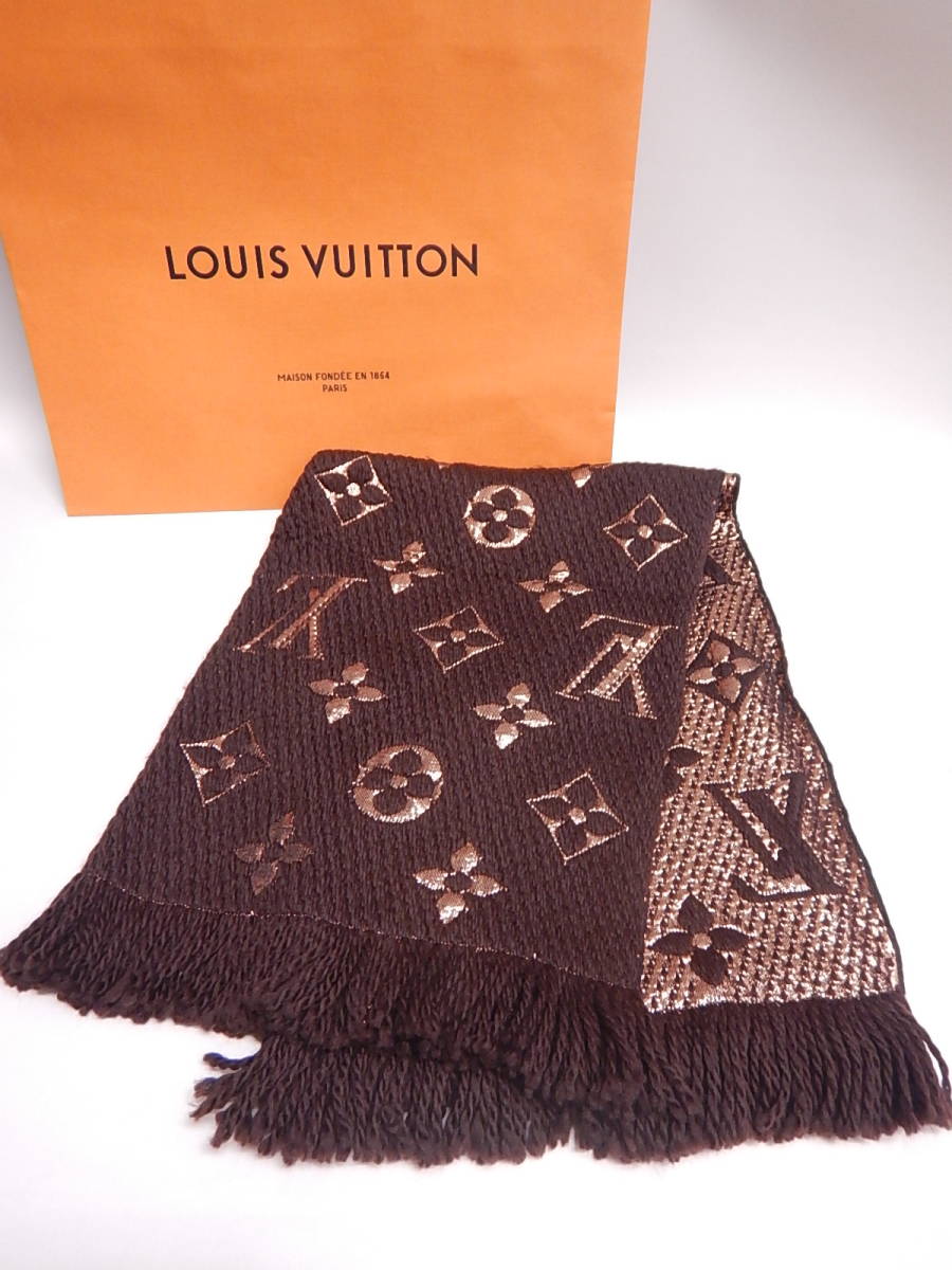 □LOUIS VUITTON マフラー エシャルプロゴマニアシャイン M71383 ...