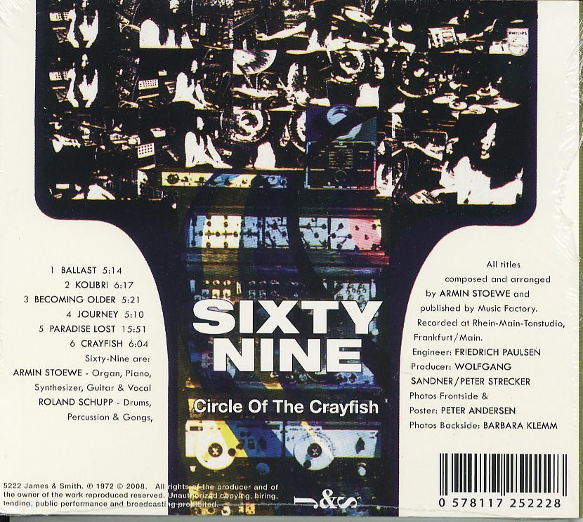 【新品CD】 Sixty-Nine / Circle Of The Crayfishの画像2