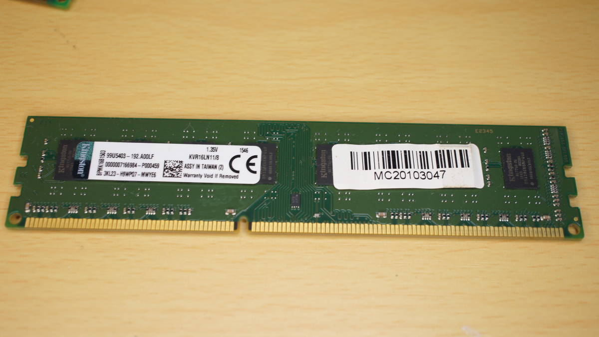 DDR3L-1600 8GB Kingston_画像1