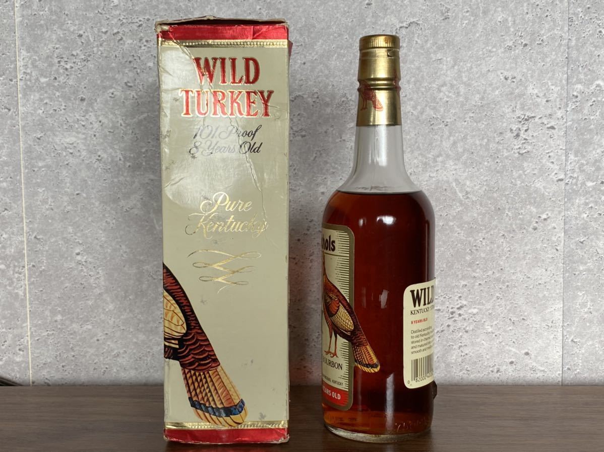 WILD TURKEY ワイルドターキー 8年 旧ボトル 正面ラベル 750ml 古酒 未