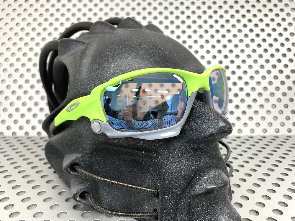 LINEGEAR　オークリー　Newレーシングジャケット用　ポリカレンズ　ベント付き　ジュエリーブルー　Oakley　New Racing Jacket_画像3