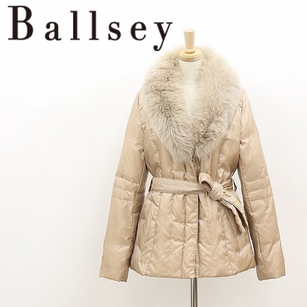 買取り実績 美品◇BALLSEY ボールジィ 38 シャンパンベージュ コート