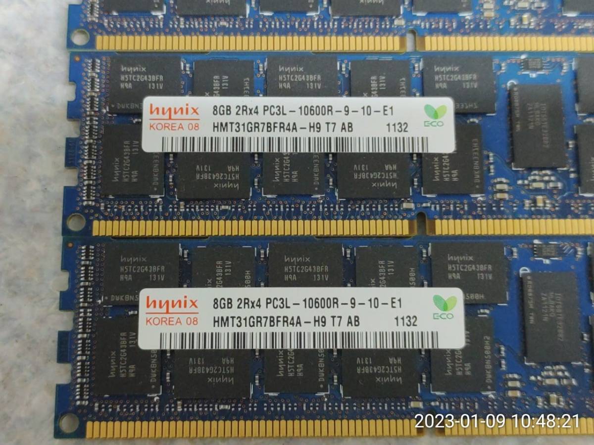NB_T3021 4枚組 サーバー用メモリ 8GB DDR3 ECC HMT31GR7BFR4A-H9_画像3