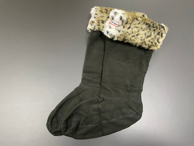 HSS24063-105 SNOW Lサイズ UK6-8 HUNTER/ハンター FLEECE WELLY SOCKS フリースウェリーソックス _画像2