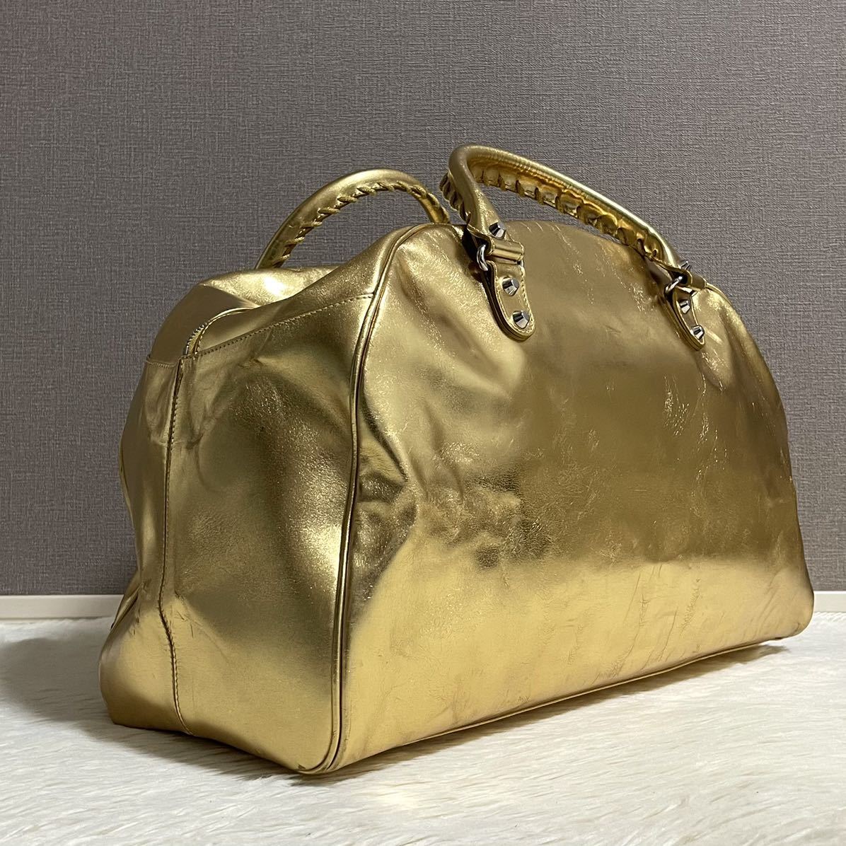 有名ブランド 定価 希少 BALENCIAGA ボストンバッグ radimmune.com
