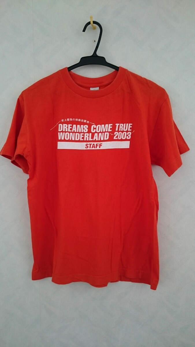 DREAMS COME TRUE WONDERLAND 2003 STAFF Tシャツ サイズM ドリカム スタッフTシャツ_画像1