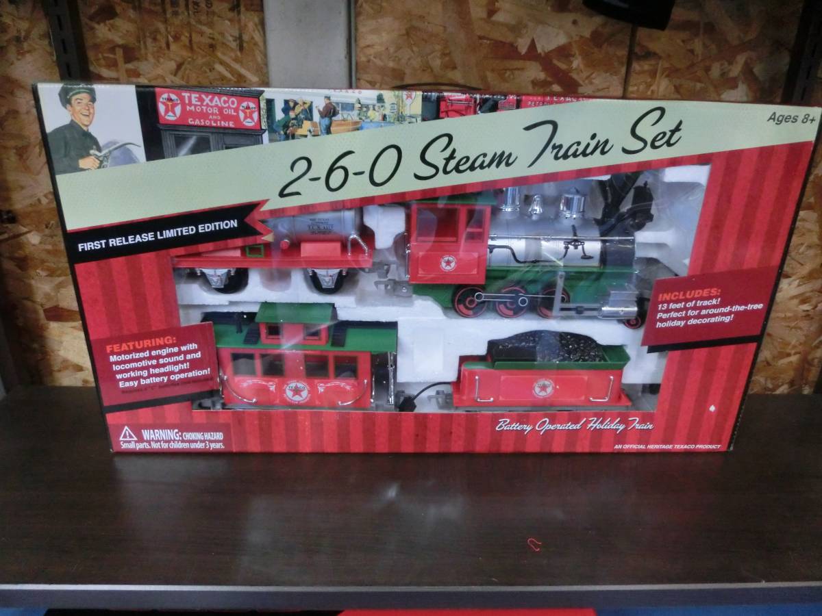 Vintage fuel Texaco 2-6-0 Steam Train Set First Release Limited Edition 絶版品