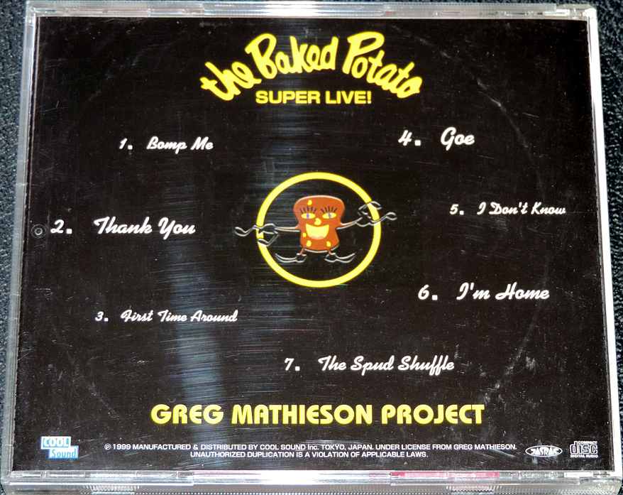 グレッグ・マティソン・プロジェクト GREG MATHIESON PROJECT / THE BAKED POTATO SUPER LIVE! 名盤_画像3
