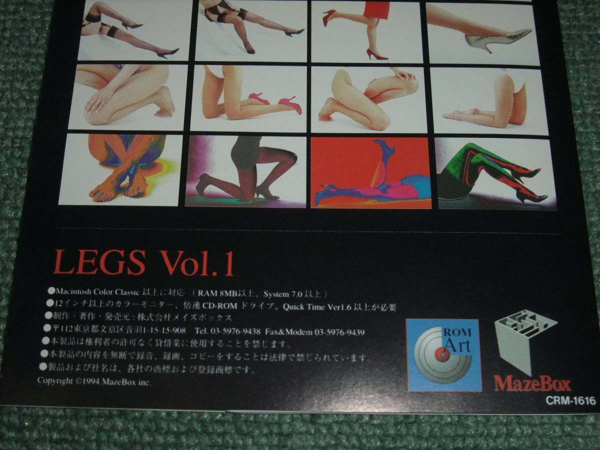 *CD-ROM for Macintosh[LEGS Vol.1/] legs # image, photograph 