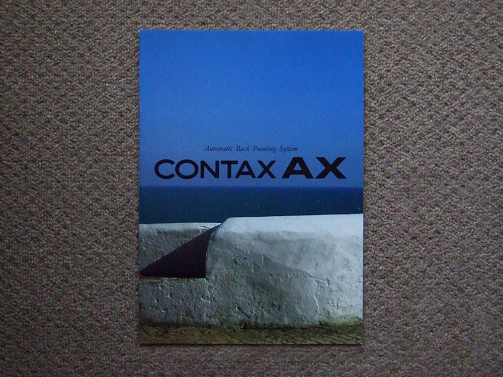 [ catalog only ]CONTAX AX 2000.11 inspection Contax Carl Zeiss Carl Zeiss Kyocera 