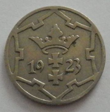 自由都市 ダンツィヒ 5ペニヒ 1923年 硬貨の画像1