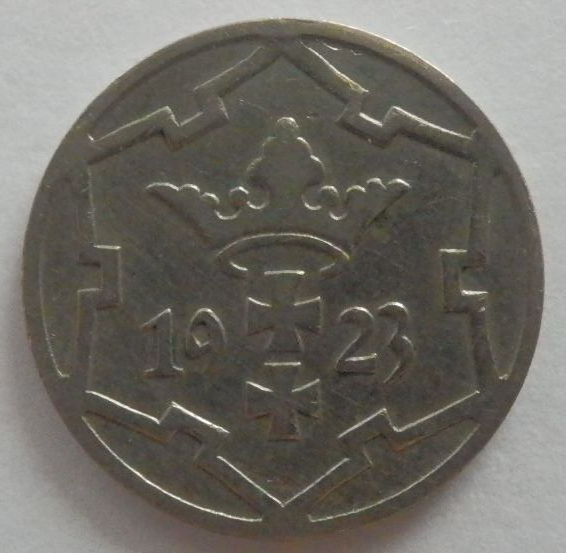 自由都市 ダンツィヒ 5ペニヒ 1923年 硬貨の画像4