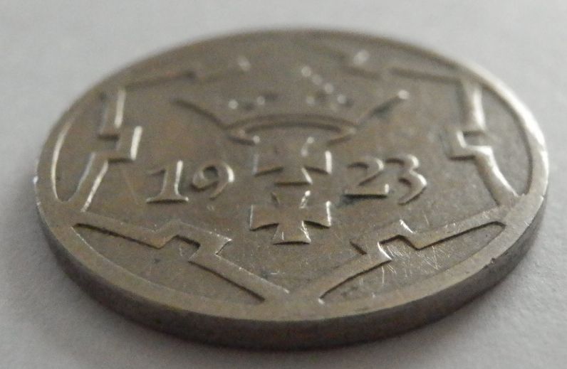 自由都市 ダンツィヒ 5ペニヒ 1923年 硬貨の画像3