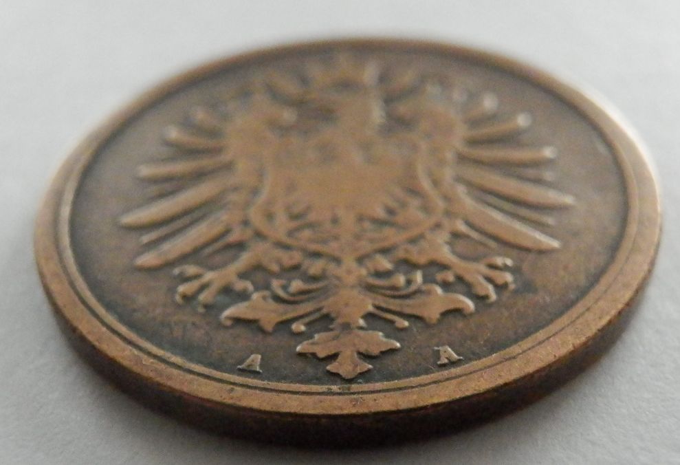 ドイツ帝国 2ペニヒ A 1876年 銅貨 硬貨 国章 ドイツ_画像3