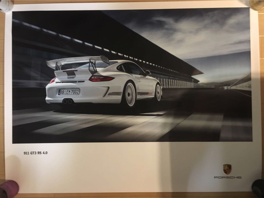 porsche Factory постер 2012 997GT3RS 4.0 постер ценный товар 911 Porsche 