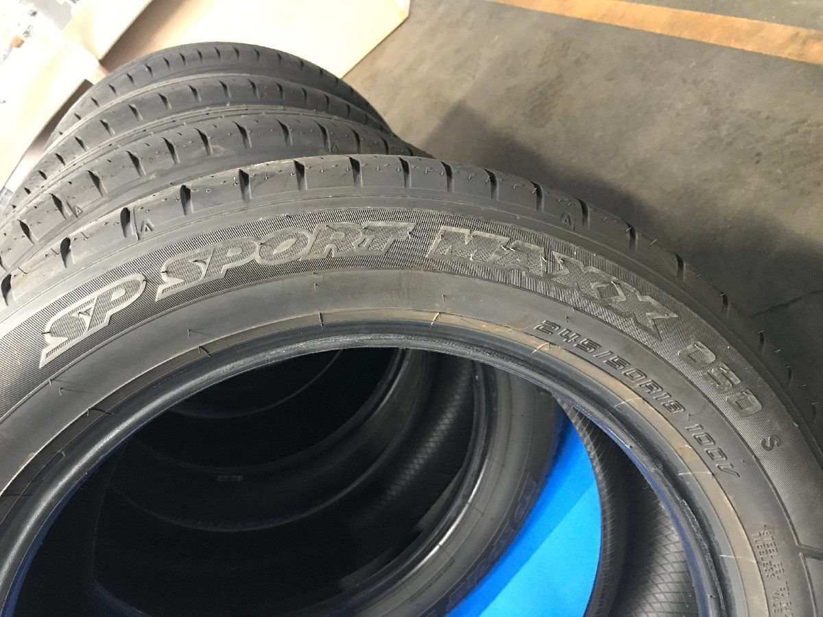 I)新車外し タイヤ 245 50R18 22年04週 050 ダンロップ SP SPORT MAXX