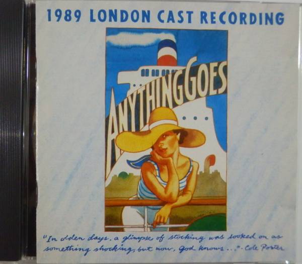 CD ブロードウェイミュージカル『エニシング・ゴーズ』ロンドンキャスト　ANYTHING GOES 1989 LONDON CAST 貴重盤_画像1