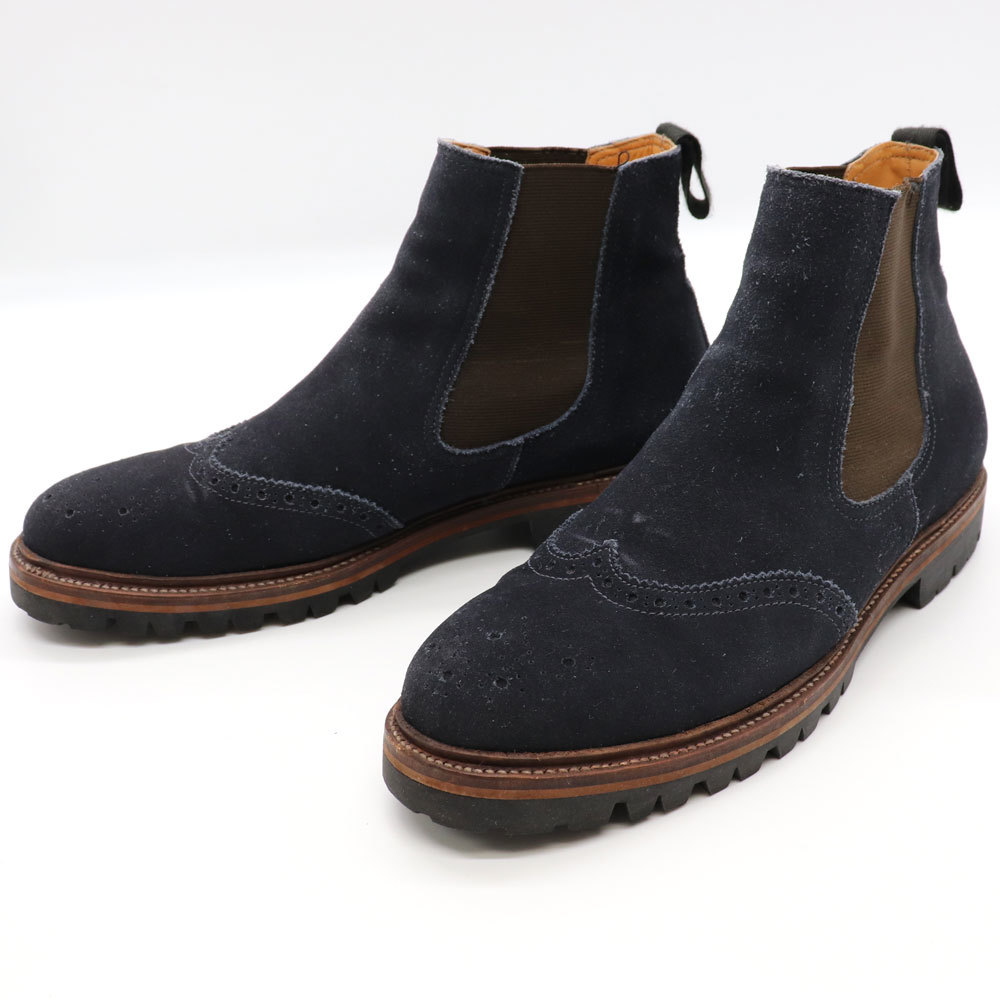 美品⭐️本革】 ポルペッタ Polpettaショートブーツ ウイングチップ-