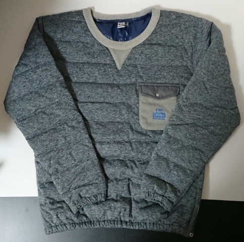 CHUMS チャムス ダウンクルートップ グレー サイズM(中古)のヤフオク