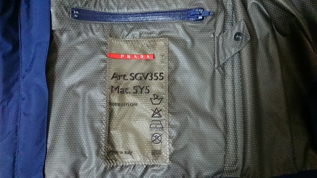 PRADA SPORT プラダ スポーツ GORE-TEX ジャケット ブルー サイズ46