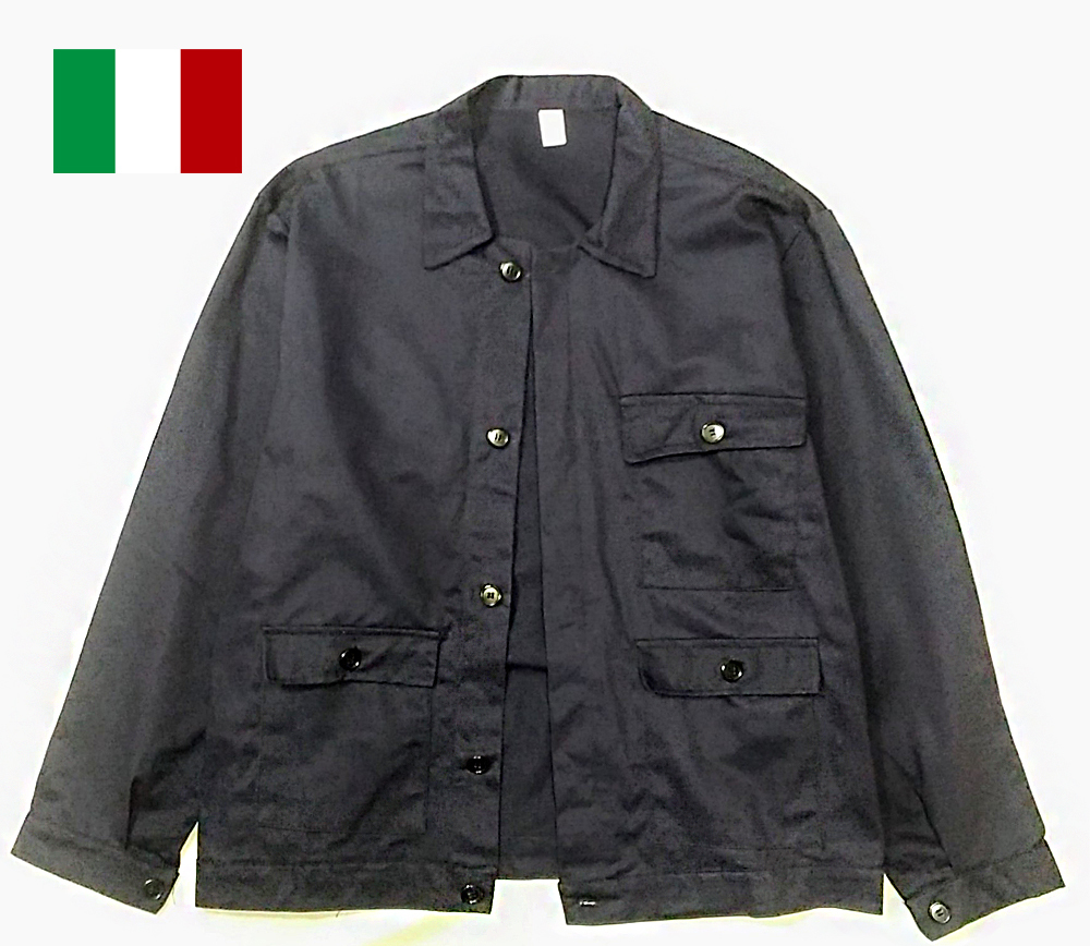 デッドストック イタリア製ワークジャケット・カバーオール　アメカジ然としたスタイルとは一線を画した洗練されたスタイル