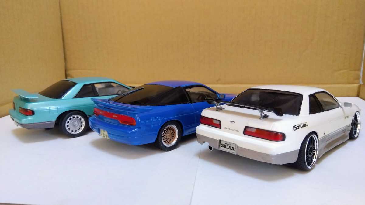 未組立 アオシマ 頭文字D 日産 シルエイティ 1/24 & 1/32 セット 佐藤