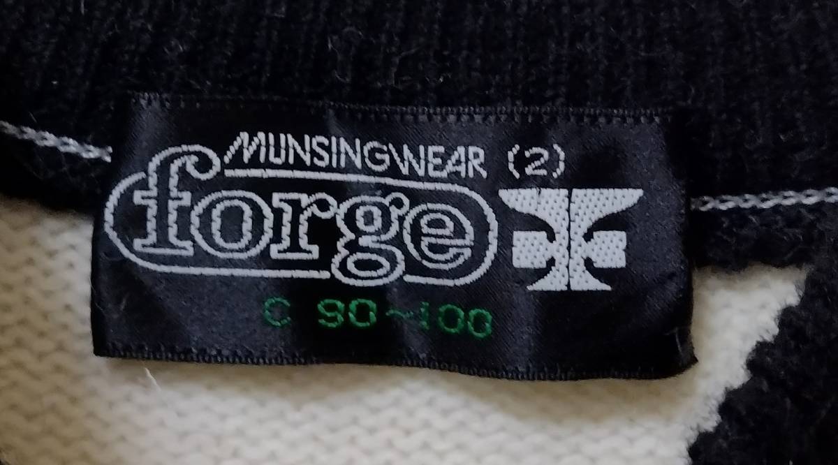 Munsingwear forge アンゴラ混 セーター Mサイズ ニット マンシングウエア_画像6