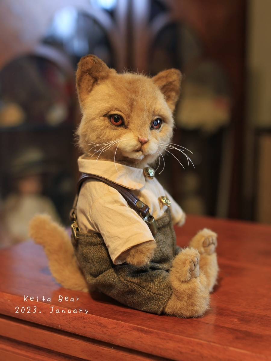 テディベア作家 KEITABEARさんの猫ちゃん テディベア作家 KEITABEARさんの猫ちゃん