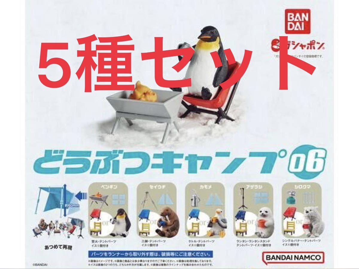 いつでもポイント10倍 【5種セット】 どうぶつキャンプ06 イスA/B