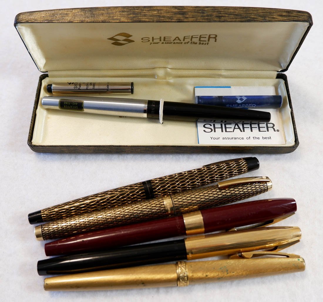 生まれのブランドで文房具/事務用品sheaffer シェーファー万年筆インペリアル14K585 www