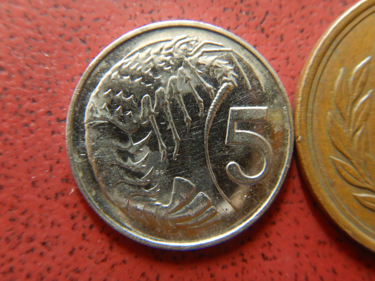 外国・ケイマン諸島／５セント・ニッケル張りスチール貨（2001年） 230121の画像1