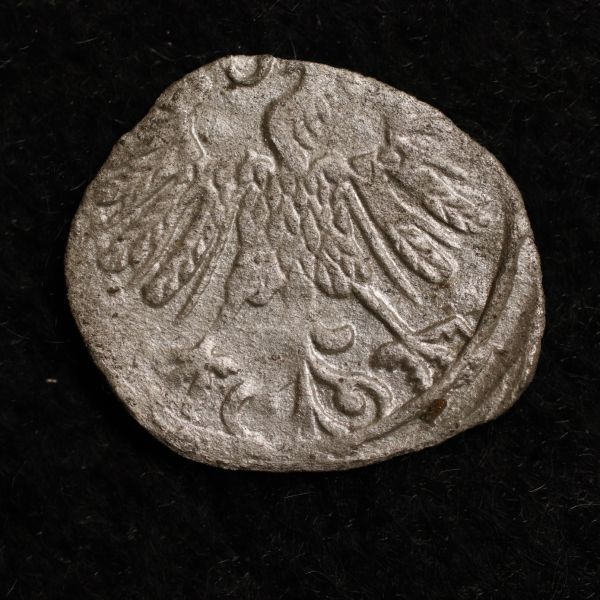リトアニア大公国 1 Denar 小型銀貨（1558） ジグムント2世時代[E1435]コイン_画像2
