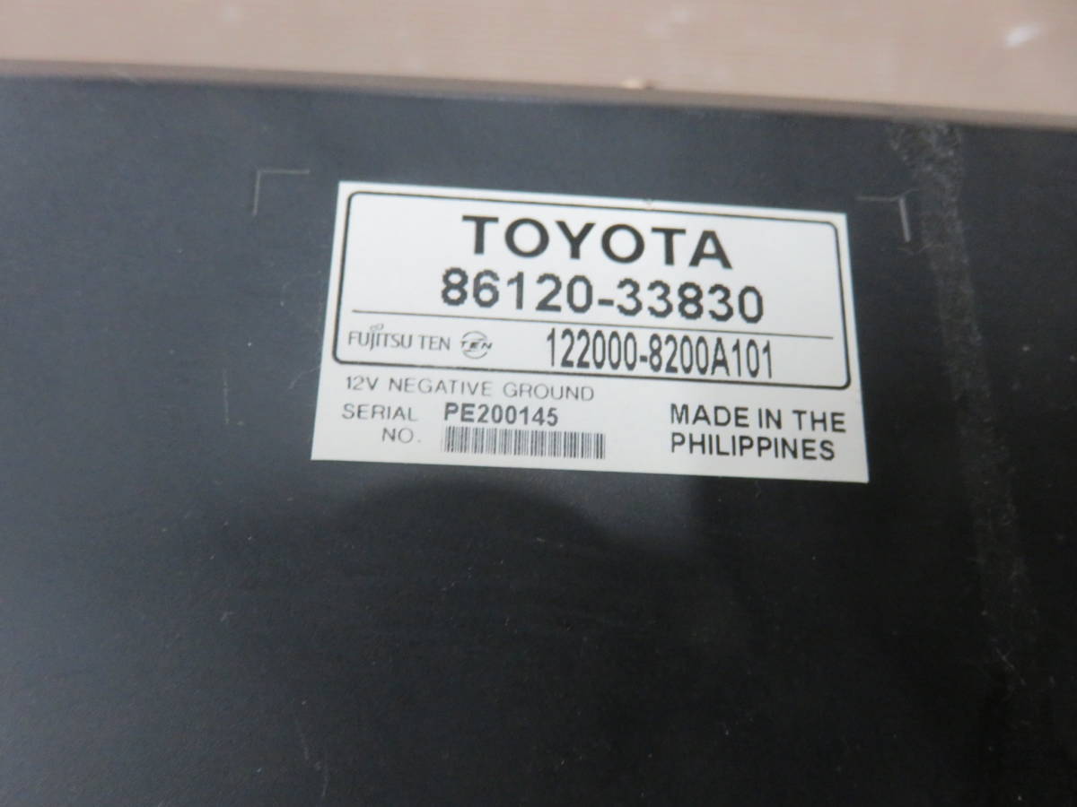 動作品保証付/V3770/トヨタ純正　86120-33830/55900-33B41　カムリ CV40　CD再生OK　カーオーディオ_画像4