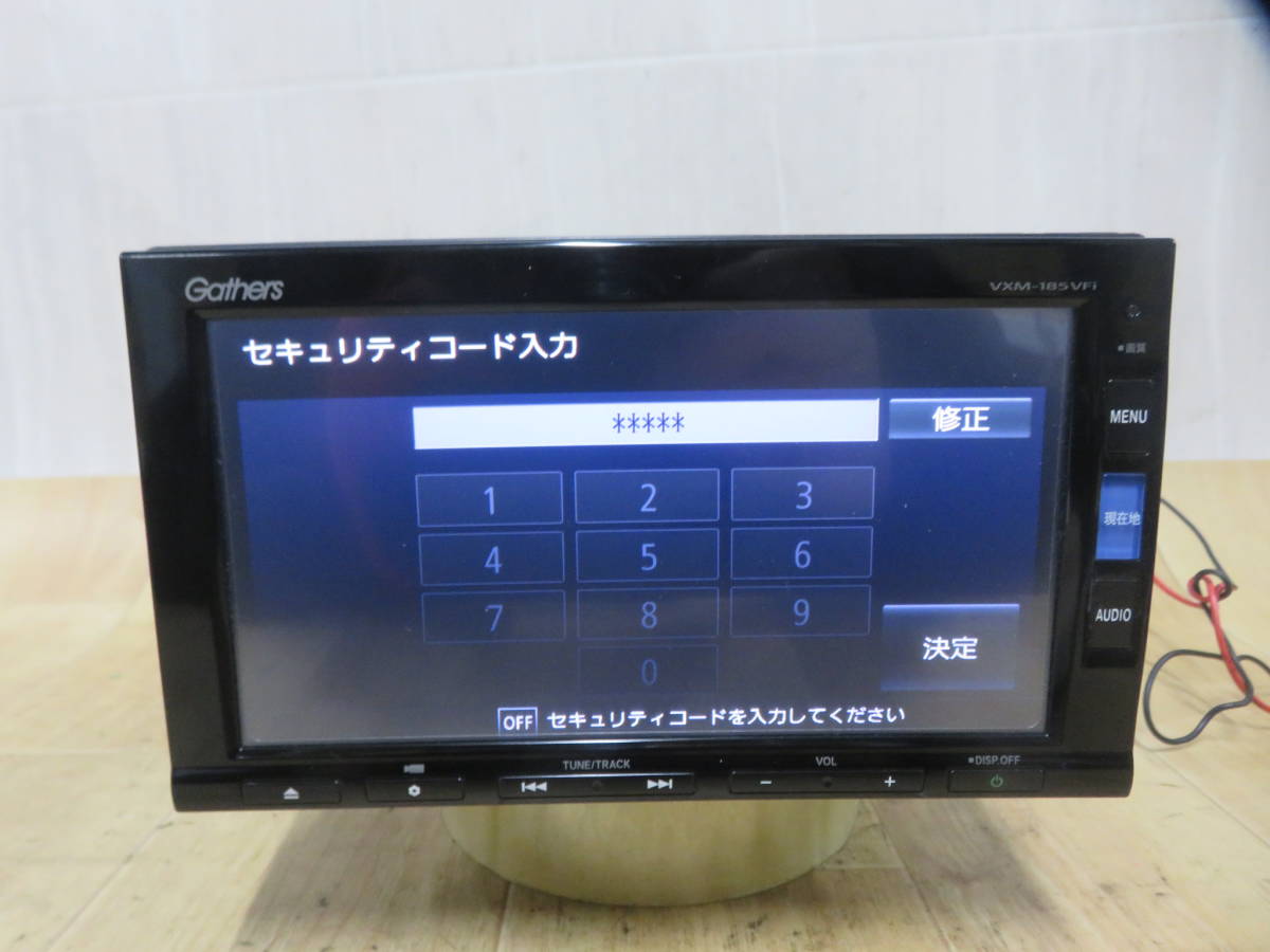 ★美品 動作品保証付/V3473/ホンダ純正 VXM-185VFi SDナビ 2019年 地デジフルセグ Bluetooth内蔵 タッチパネル正常_画像2