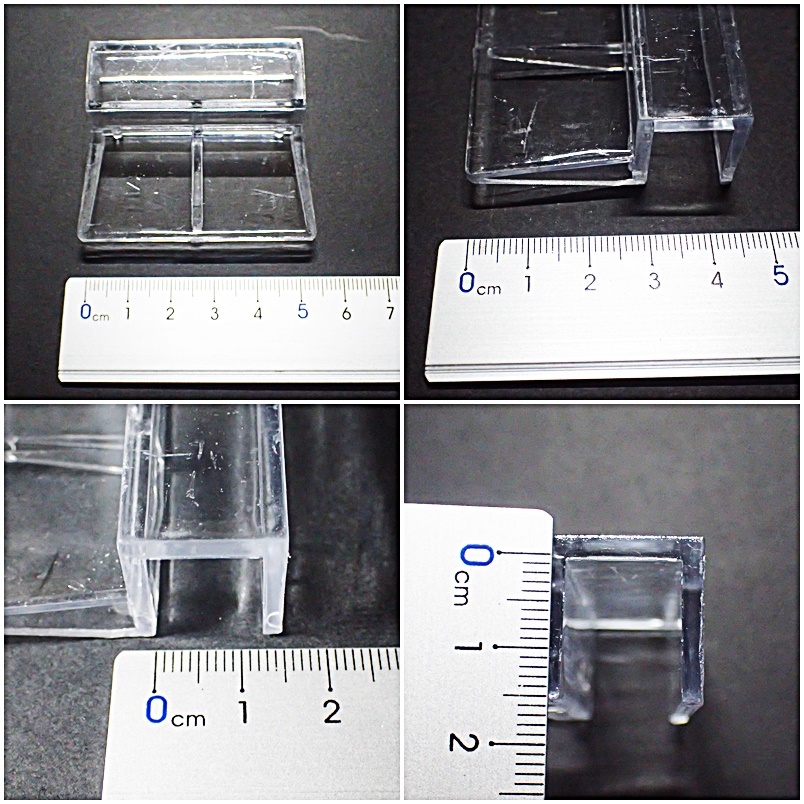 【送料込】水槽用 蓋受け 8個セット  水槽厚12mm用  新品  即決 水槽用品の画像2