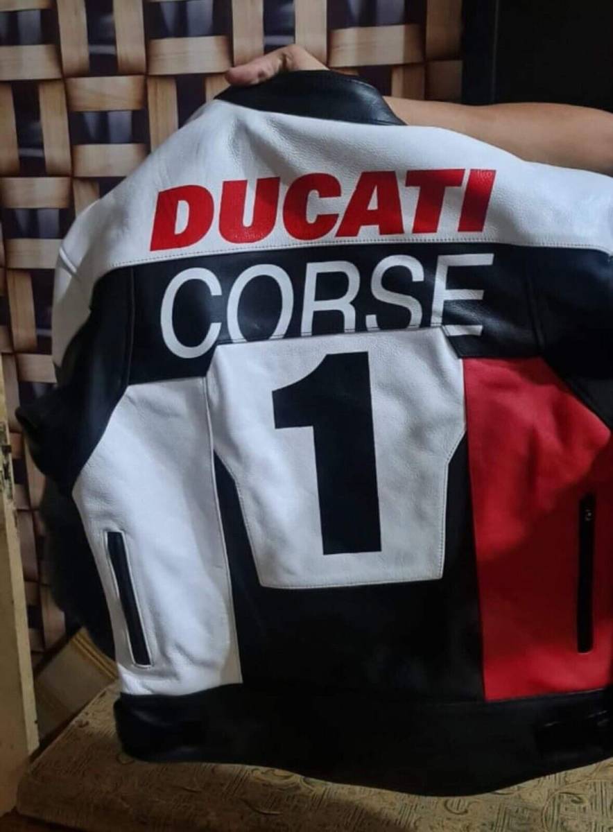  abroad postage included high quality Ducati * Corse Ducati Corse racing leather jacket MOTOGP size all sorts replica e