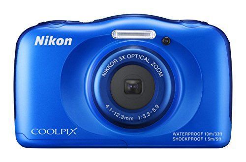 Nikon デジタルカメラ S33 防水 1317万画素 S33 ブルー S33BL