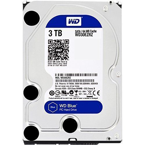 WD Blue 3TB Desktop Hard Disk Drive - SATA 6 Gb/s 64MB Cache 3.5 Inch