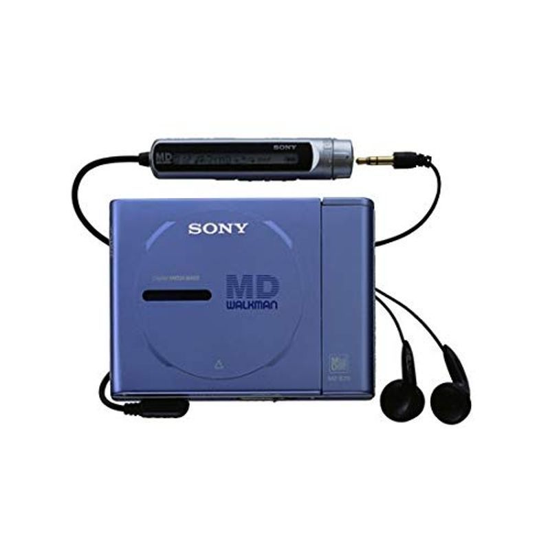 購入純正品 SONY MZ-E25-L ブルー ポータブルMDプレーヤー MDLP非対応 （MD再生専用機/MDウォークマン） (ブルー)