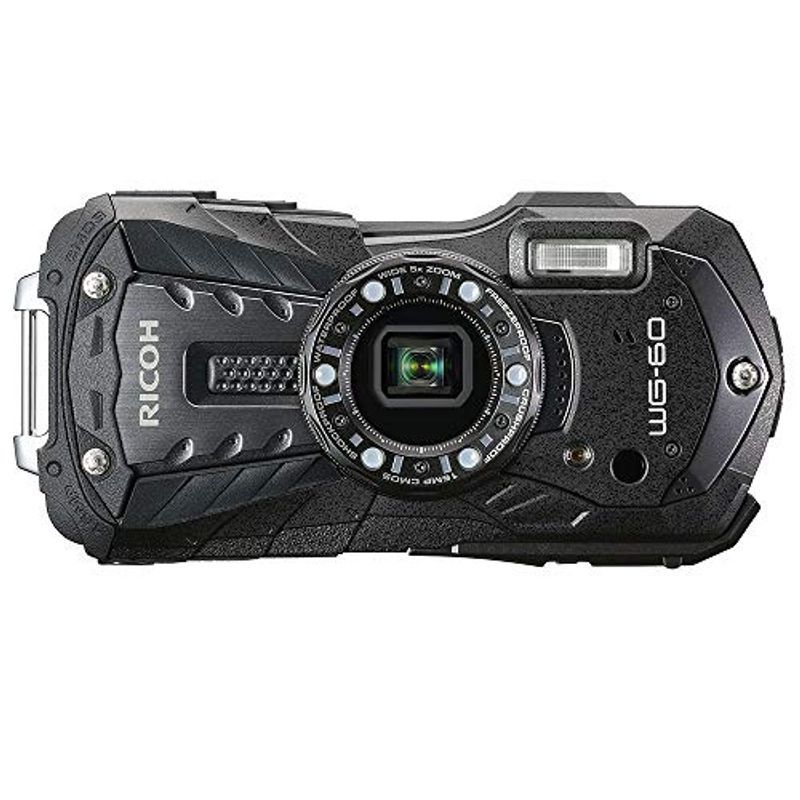 RICOH WG-60 ブラック 本格防水デジタルカメラ 14メートル防水 耐衝撃