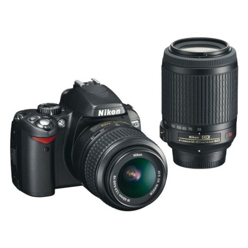 新版 Nikon デジタル一眼レフカメラ D60WZ ダブルズームキット D60