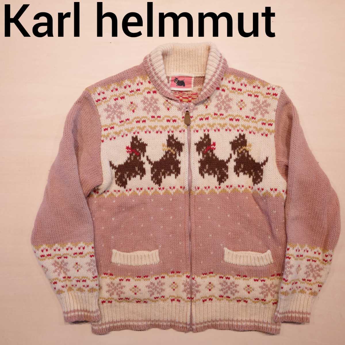 Karl Helmut カウチンセーター ニットジャケット セーター カールヘルム 日本製 ピンクハウス PINKHOUSE 2301
