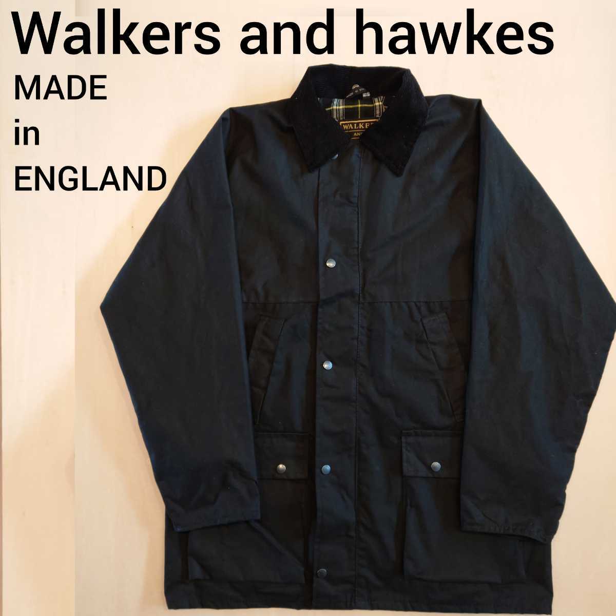 walker and hawkes オイルドジャケット ハンティング 英国製 サイズM